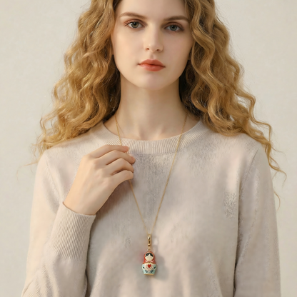 Matryoshka Locket Necklace