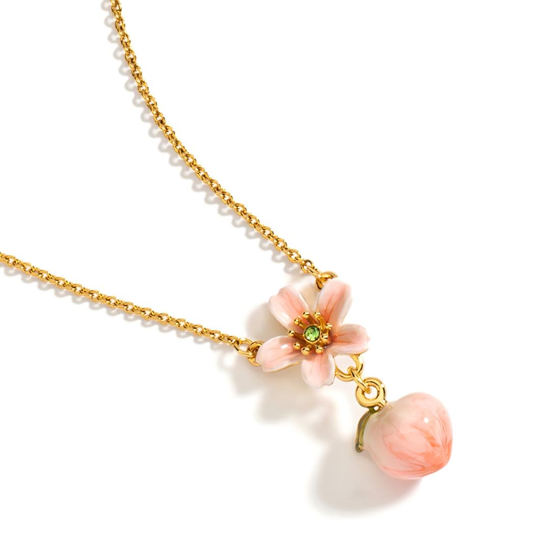 Peach Blossom Jewelry Set
