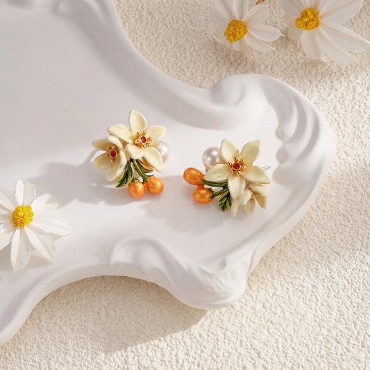 Orange Blossom Earrings