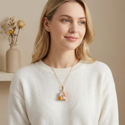 Squirrel Hut Locket Pendant
