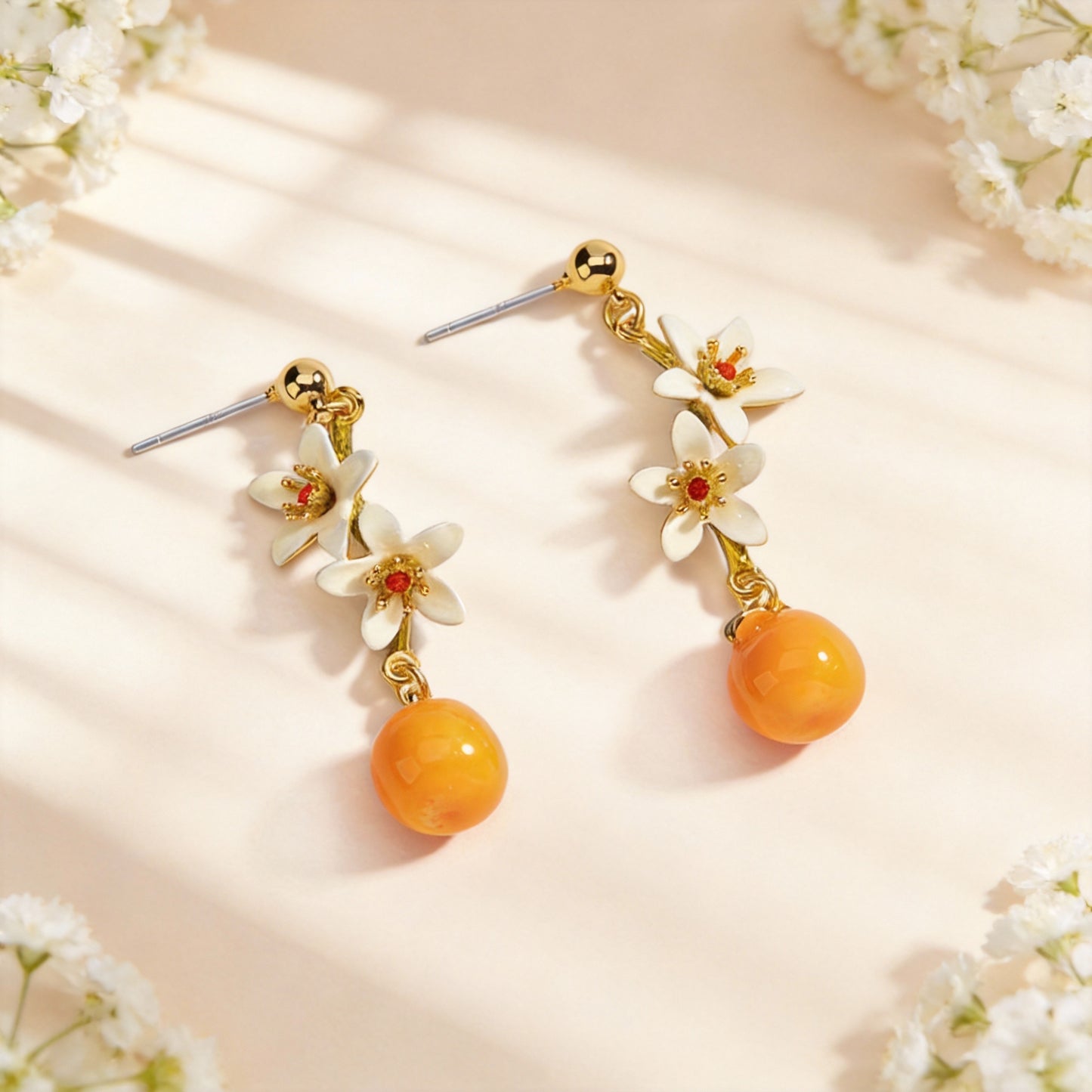 Orange Blossom Jewelry Set