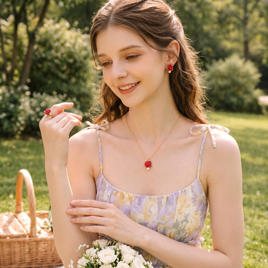 Rose Jewelry Set