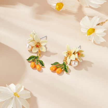 Orange Blossom Earrings