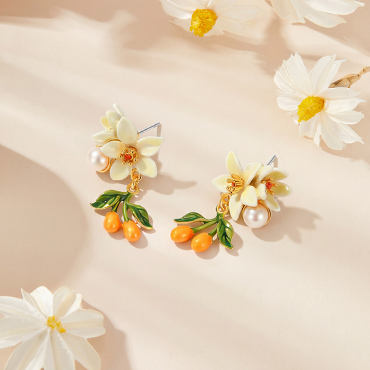 Orange Blossom Jewelry Set