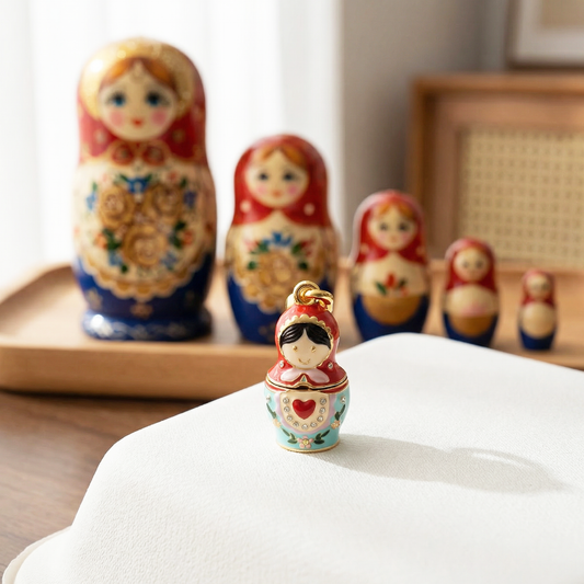 Matryoshka Locket Necklace