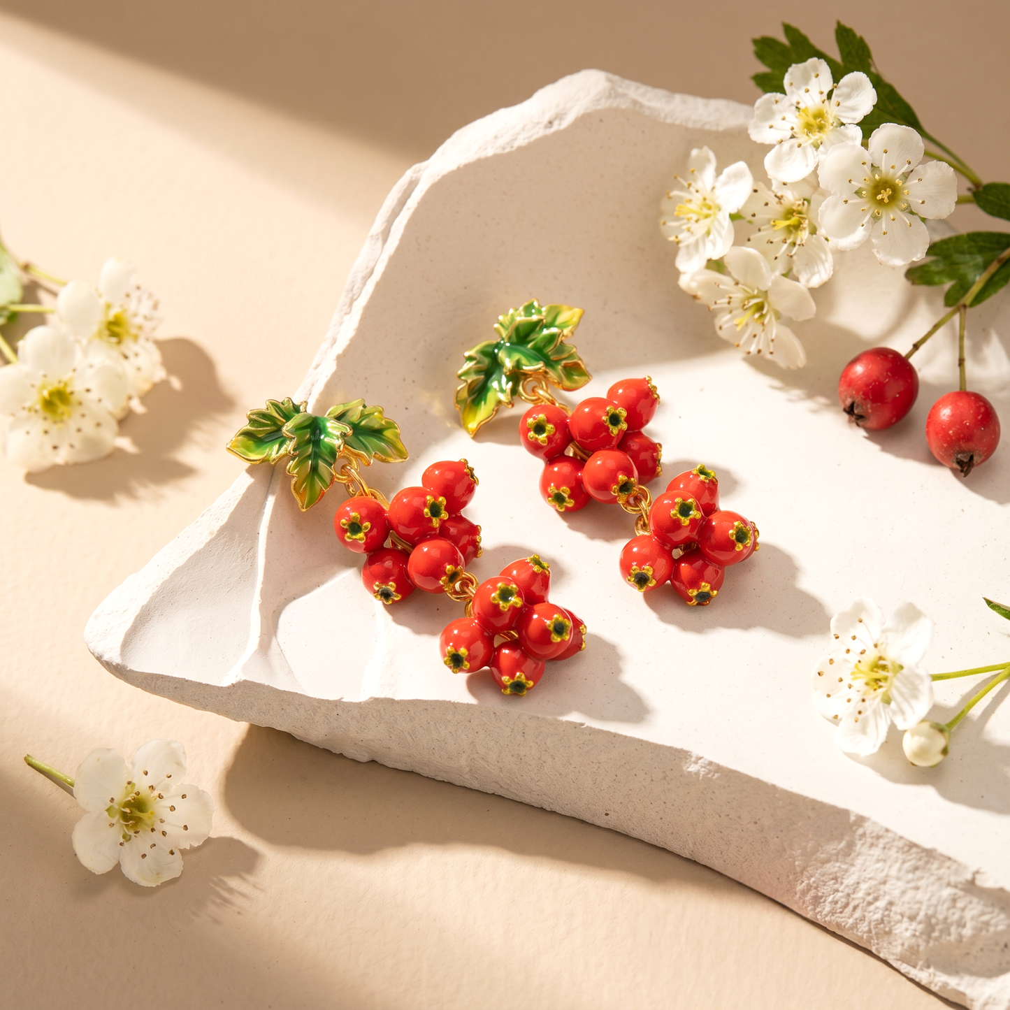 Hawthorn Drop Earrings