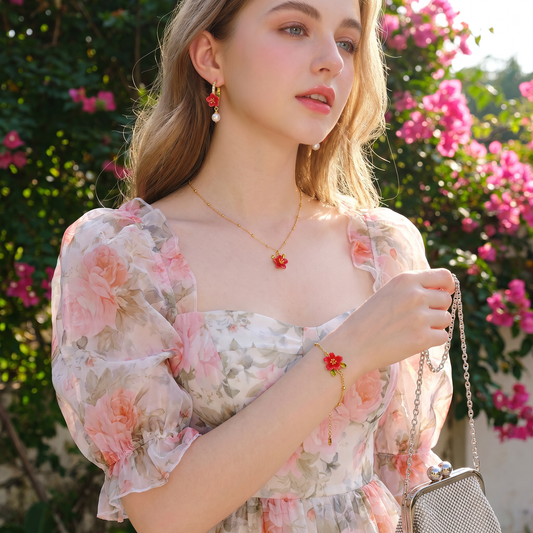 Red Crabapple Jewelry Set