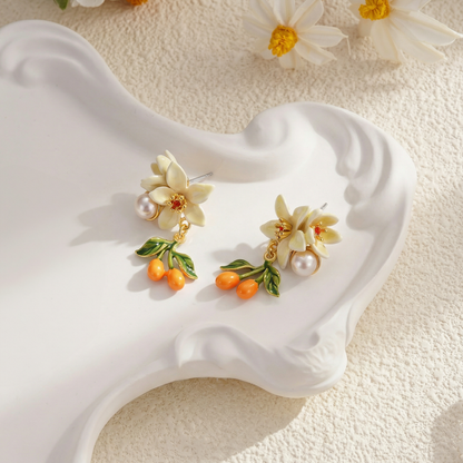 Orange Blossom Earrings
