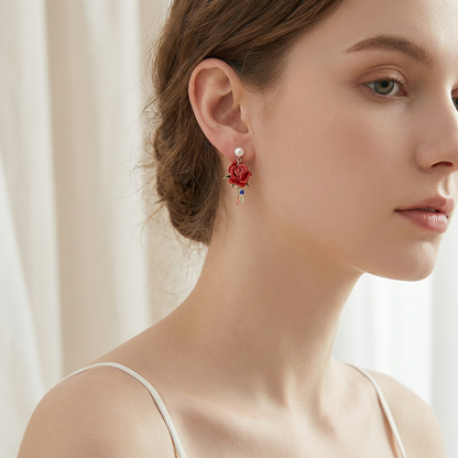 Rose Earrings