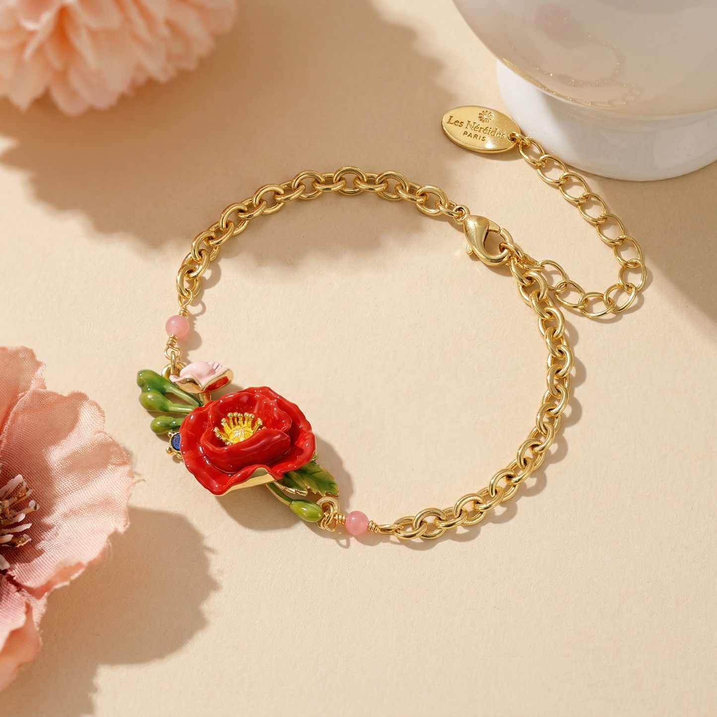 Poppy Flower Jewelry Set