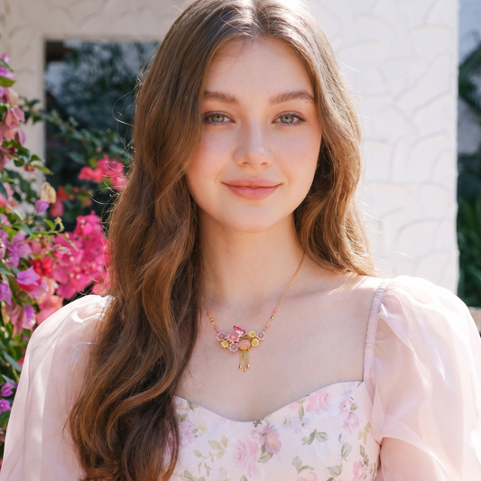 Butterfly Flower Necklace