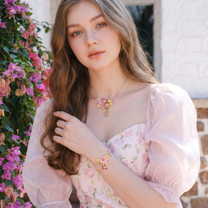 Butterfly Flower Necklace