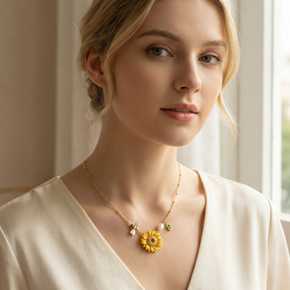 Sunflower Necklace