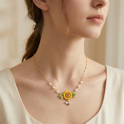 Sunflower Necklace