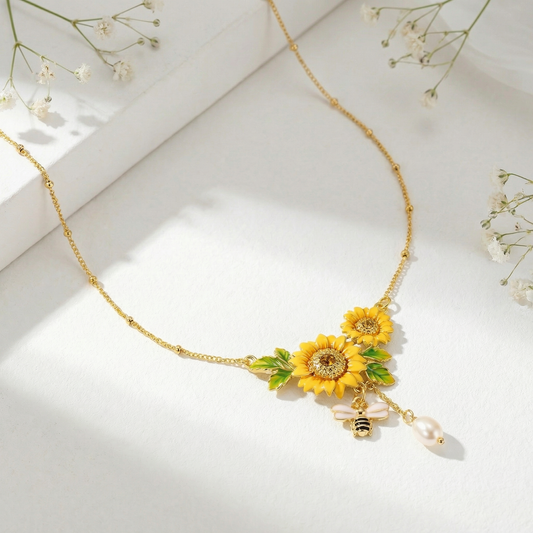 Sunflower Necklace