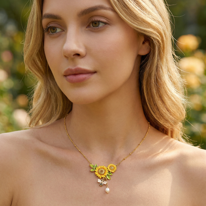 Sunflower Necklace