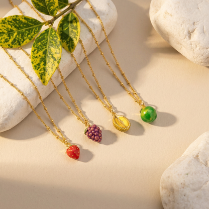 Strawberry Pendant Necklace