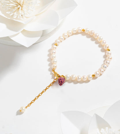 Fruit Bracelet with Pearls