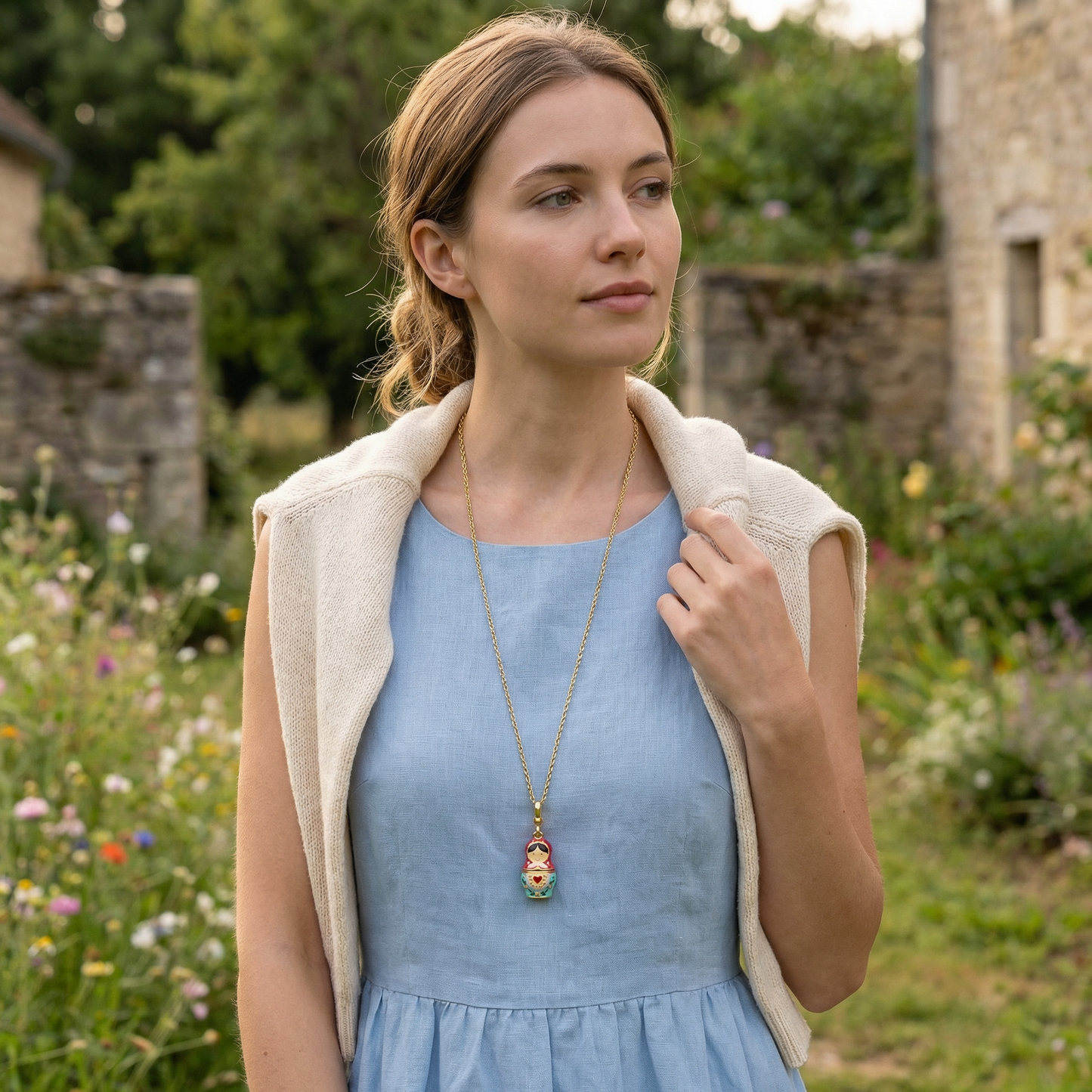 Matryoshka Locket Necklace