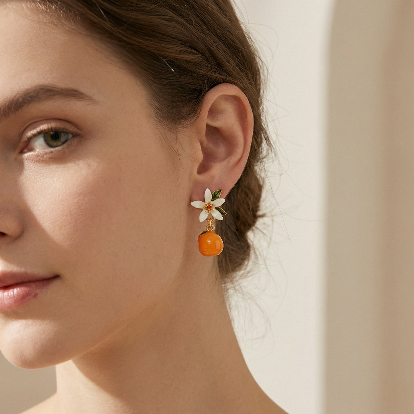Orange Earrings