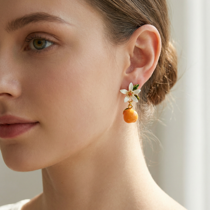 Orange Earrings
