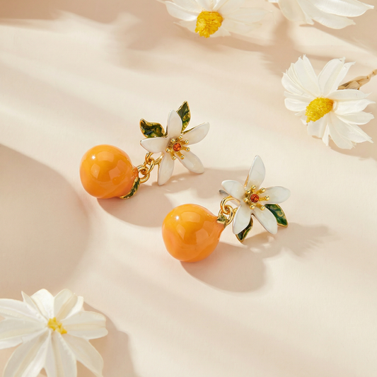 Orange Earrings