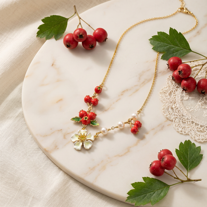 Flower Berry Jewelry Set