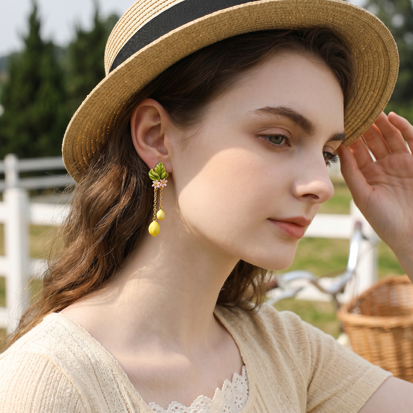 Lemon Tassel Earrings