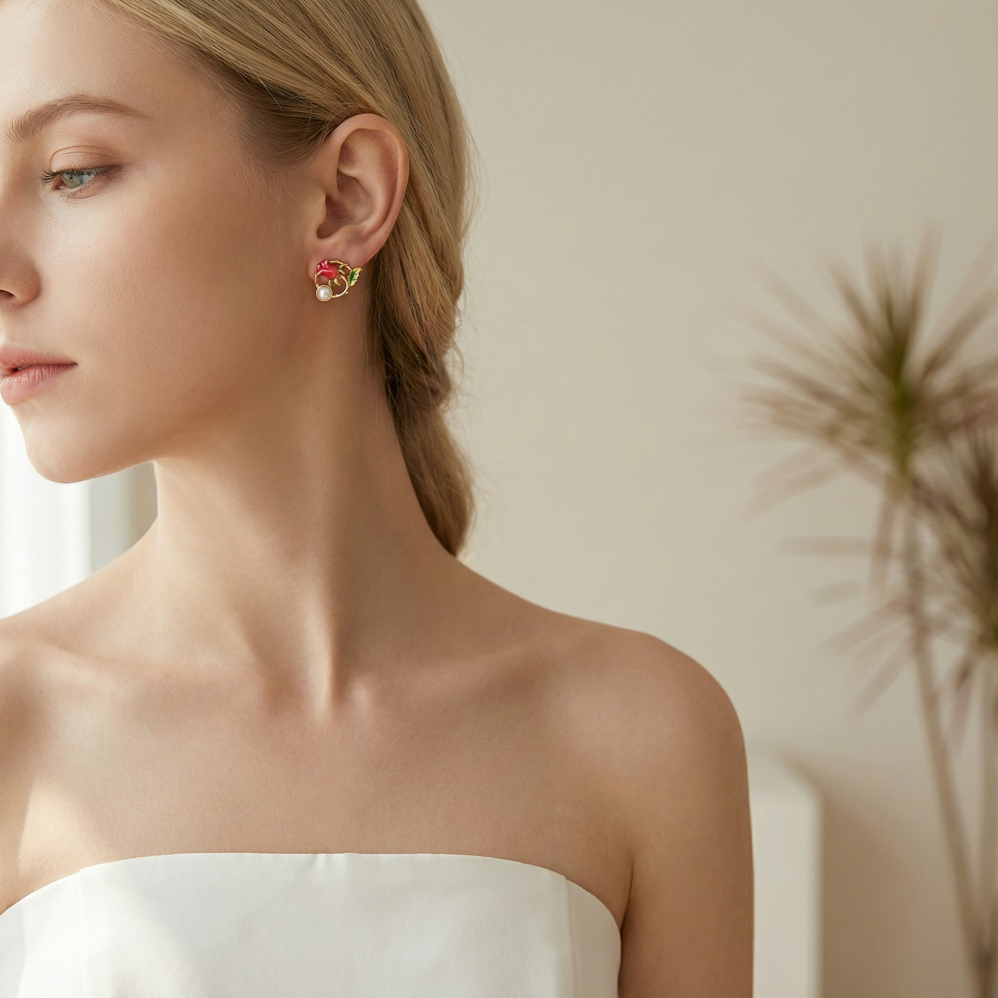 Rose Stud Earrings