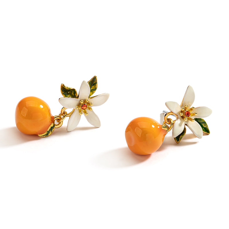 Orange Earrings