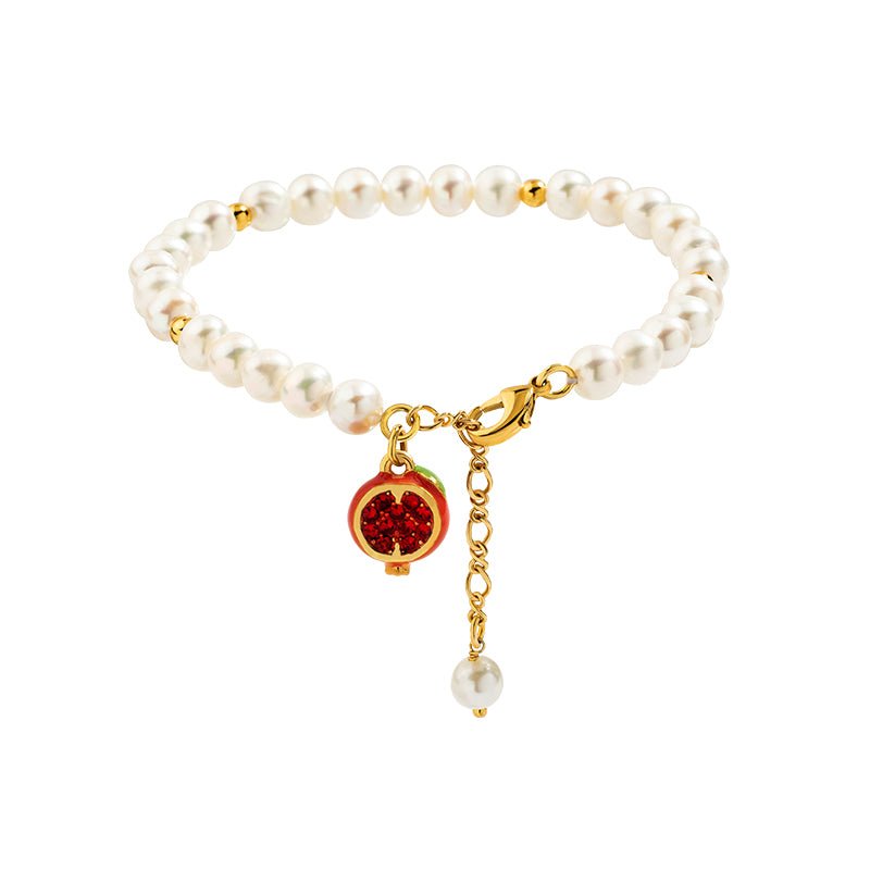 Fruit Bracelet with Pearls