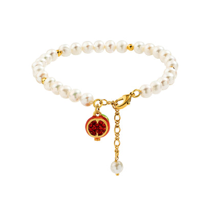 Fruit Bracelet with Pearls