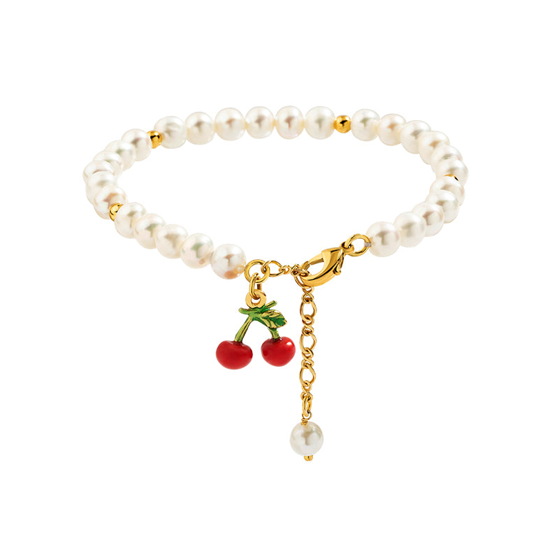 Fruit Bracelet with Pearls