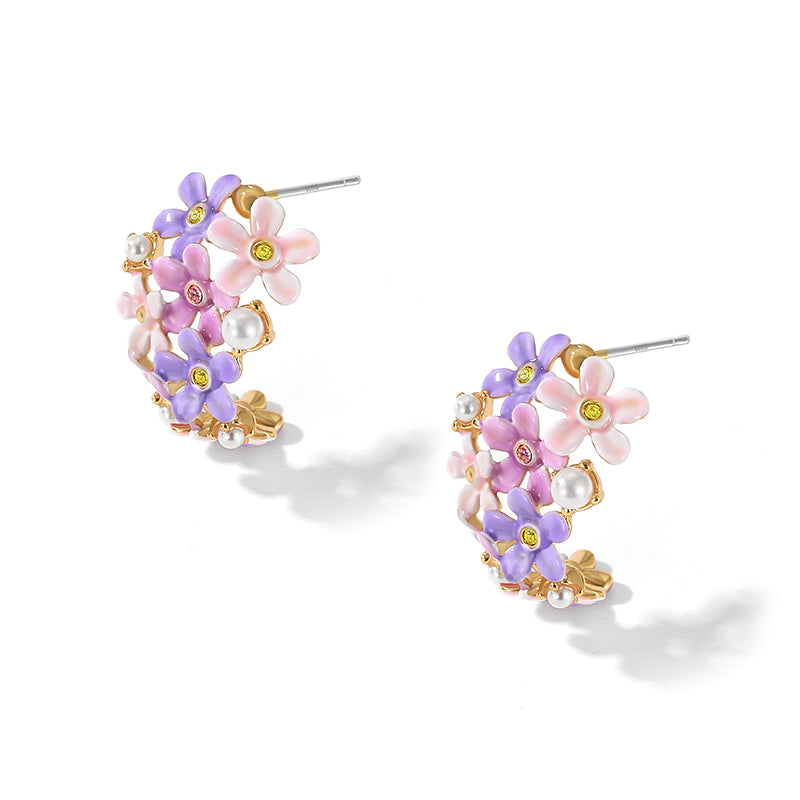 Forget-Me-Not Ear Cuffs