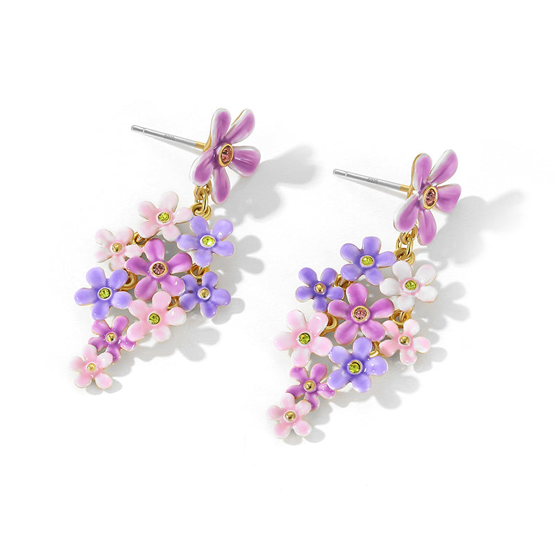 Forget-Me-Not Dangle Earrings