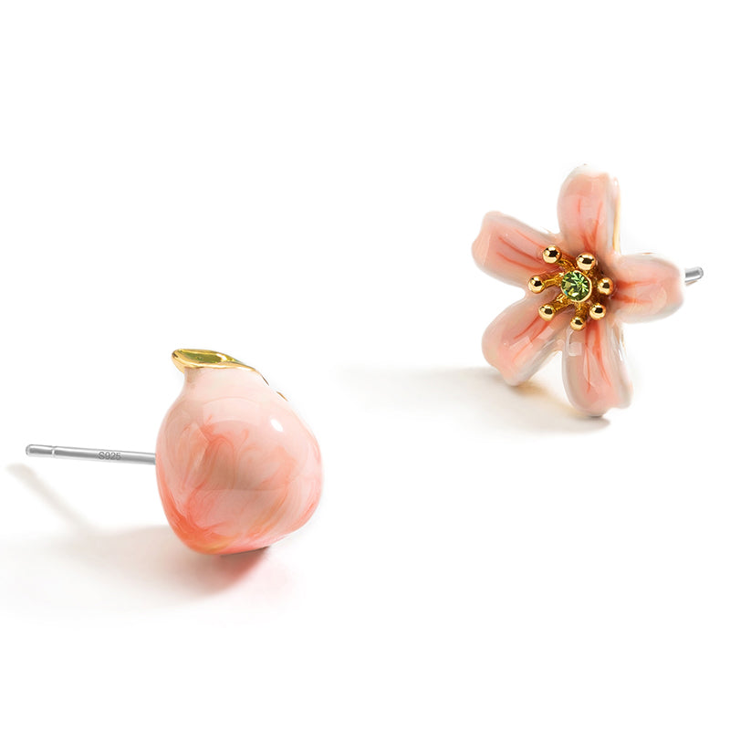 Peach Stud Earrings
