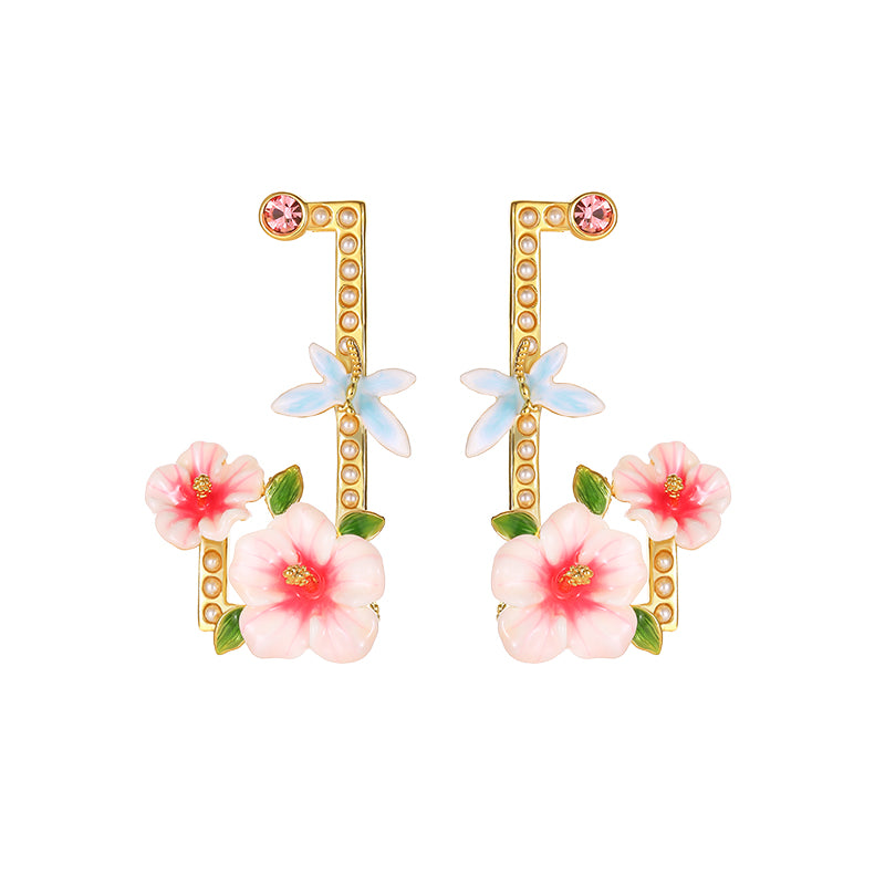 Hibiscus Earrings