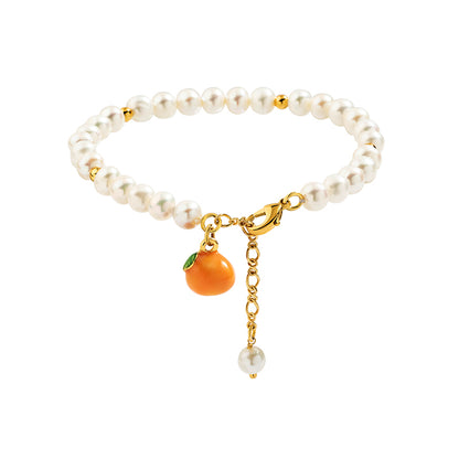 Fruit Bracelet with Pearls