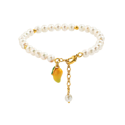 Fruit Bracelet with Pearls