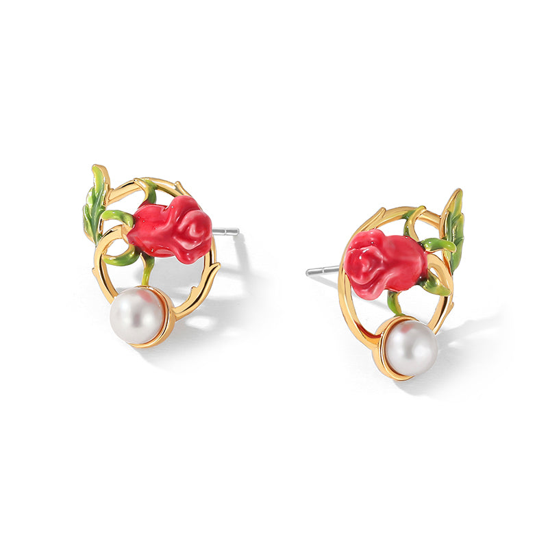 Rose Stud Earrings