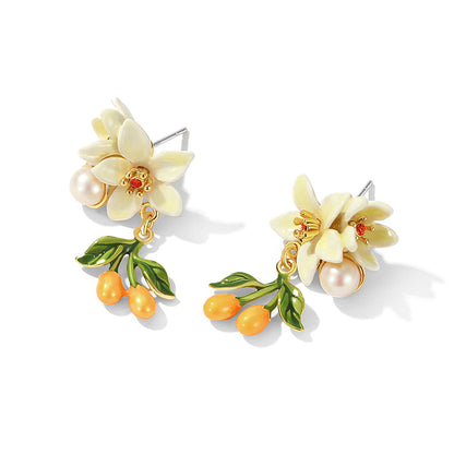 Orange Blossom Earrings