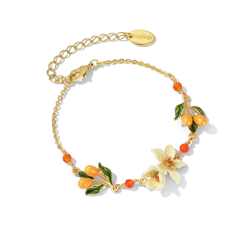 Orange Blossom Jewelry Set