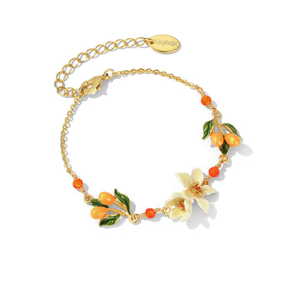 Orange Blossom Jewelry Set