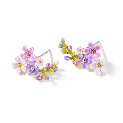 Forget-Me-Not Cluster Earrings
