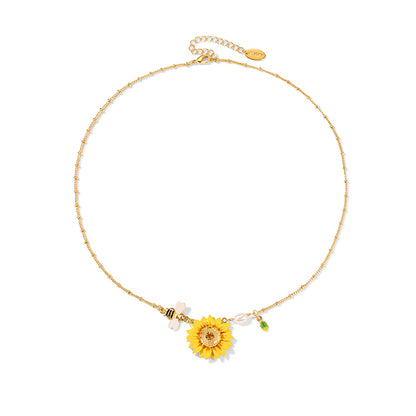Sunflower Necklace