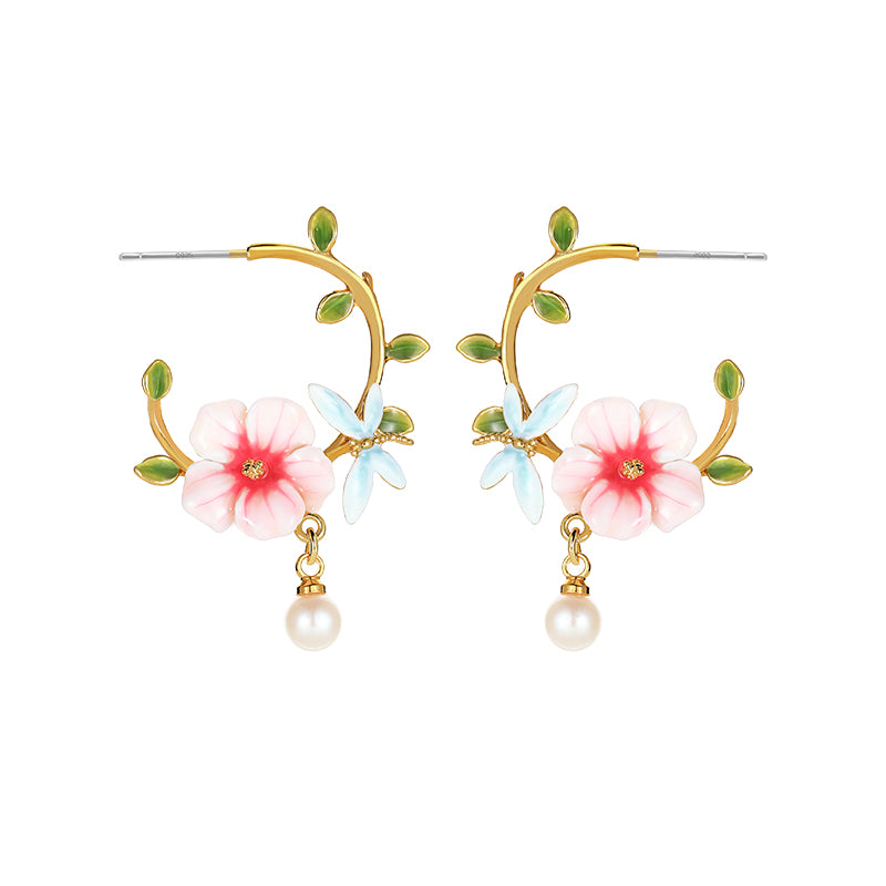 Hibiscus Earrings