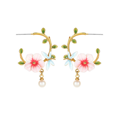 Hibiscus Earrings