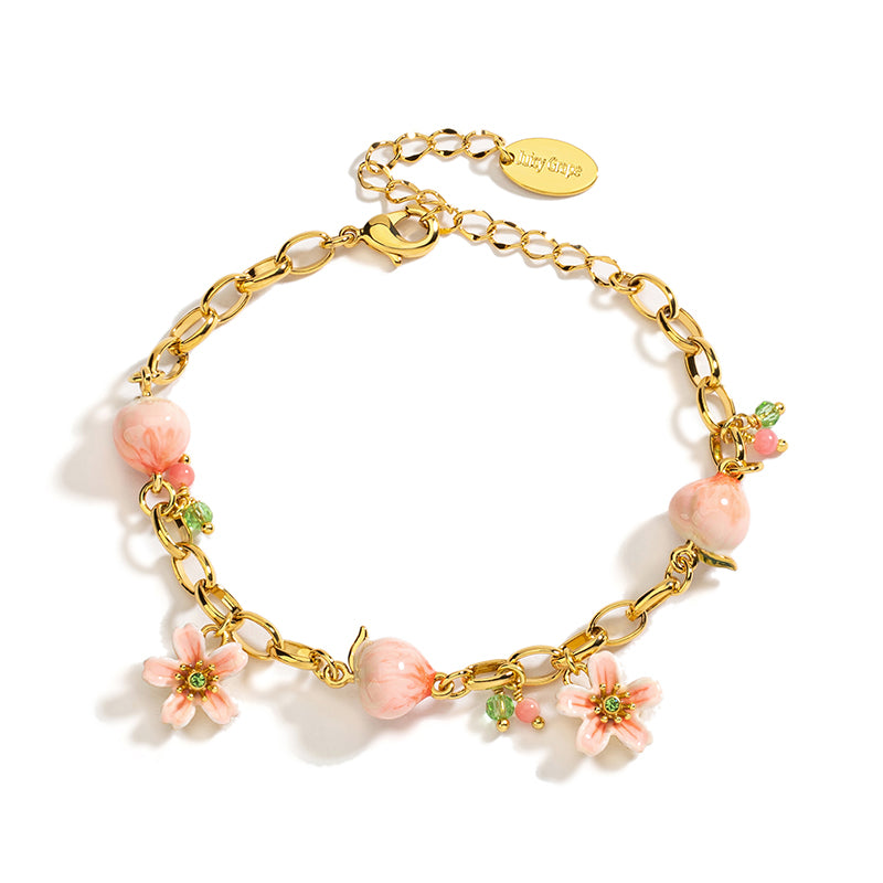 Peach Blossom Jewelry Set