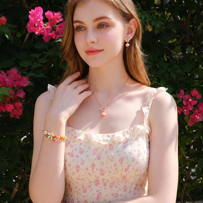 Peach Blossom Jewelry Set