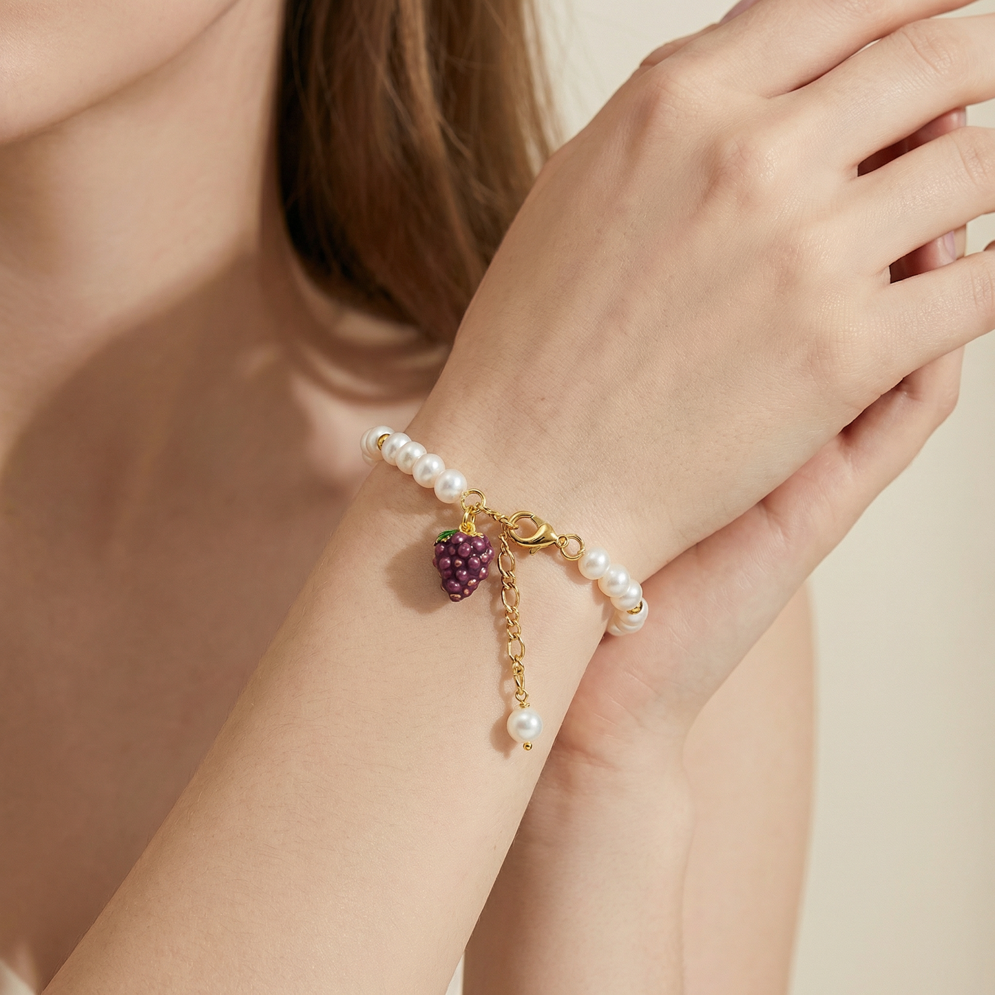 Fruit Bracelet with Pearls